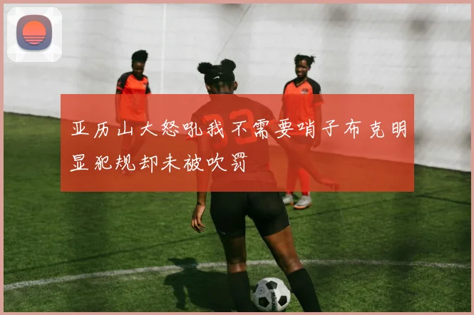 亚历山大怒吼我不需要哨子布克明显犯规却未被吹罚